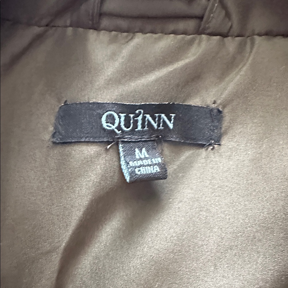 Quinn Olive Quilted Vest - Picture 2 of 2